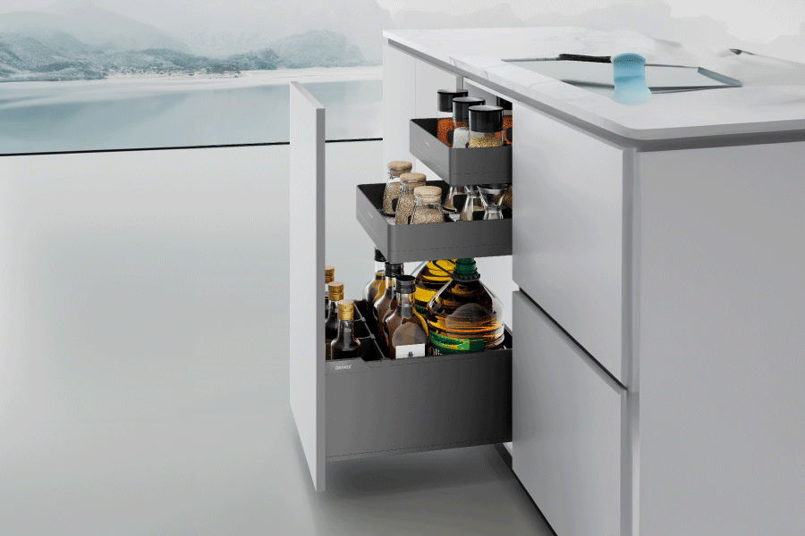 Giá gia vị 3 tầng độc lập Titanium GrandX XS.40MT – ảnh 2