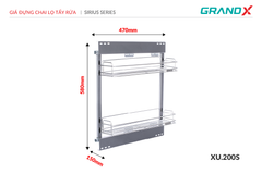 Kệ đựng chai lọ tẩy rửa GrandX XU.200S ảnh 3