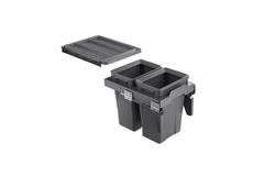 Thùng rác đôi cánh kéo âm tủ GrandX XW.D30-1