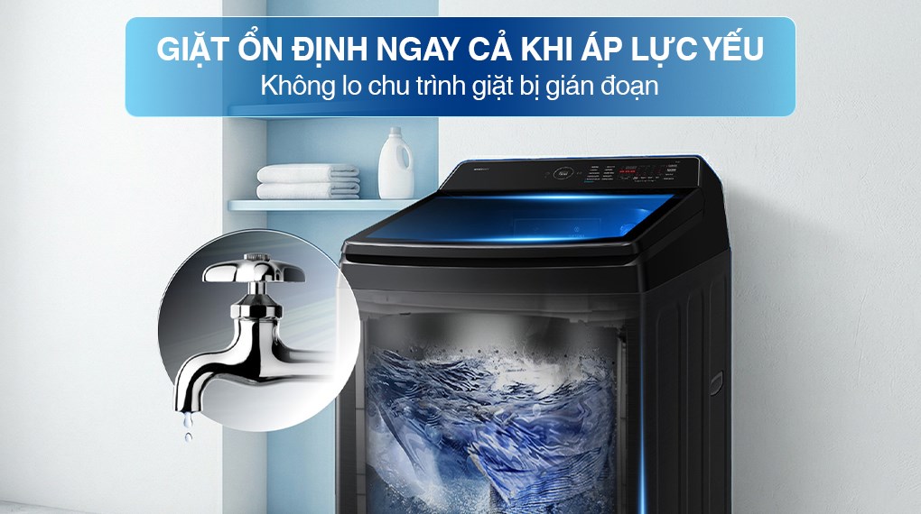 Máy giặt Samsung Ecobubble Inverter 17 kg WA40F17E7CSV – ảnh 4