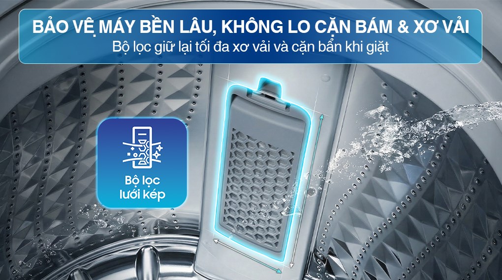 Máy giặt Samsung Ecobubble Inverter 17 kg WA40F17E7CSV – ảnh 5