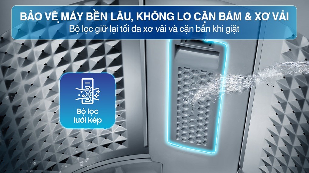Máy giặt Samsung Ecobubble Inverter 9.5 kg WA40F95E1CSV – ảnh 5