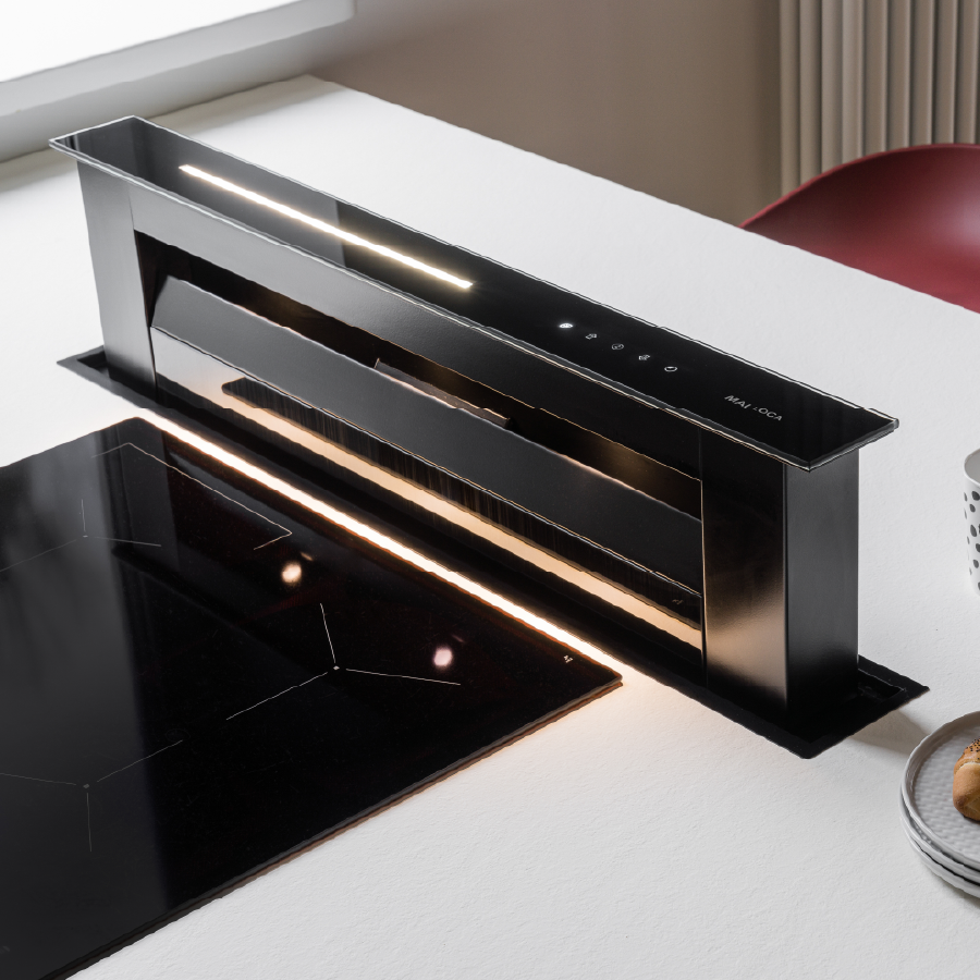 Máy hút mùi âm bàn downdraft 90cm Malloca Downdraft K900BM - Kết hợp K900BM với bếp từ Máy hút mùi âm bàn downdraft 90cm Malloca Downdraft K900BM - Kết hợp K900BM với bếp từ