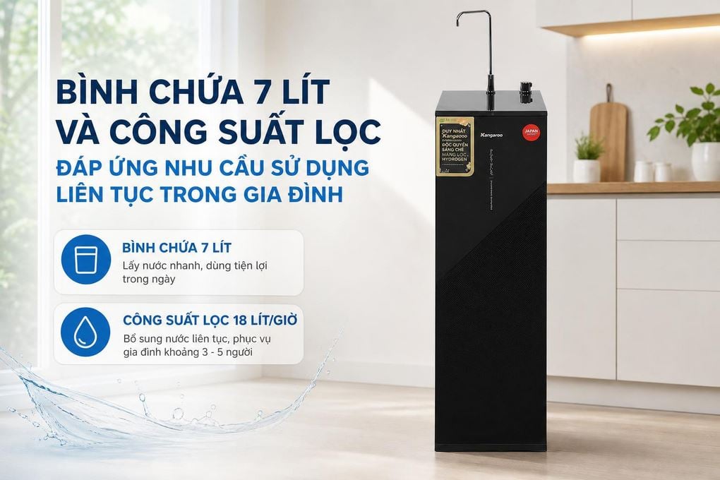 Máy lọc nước Kangaroo KG12S1H1 - hình ảnh thực tế