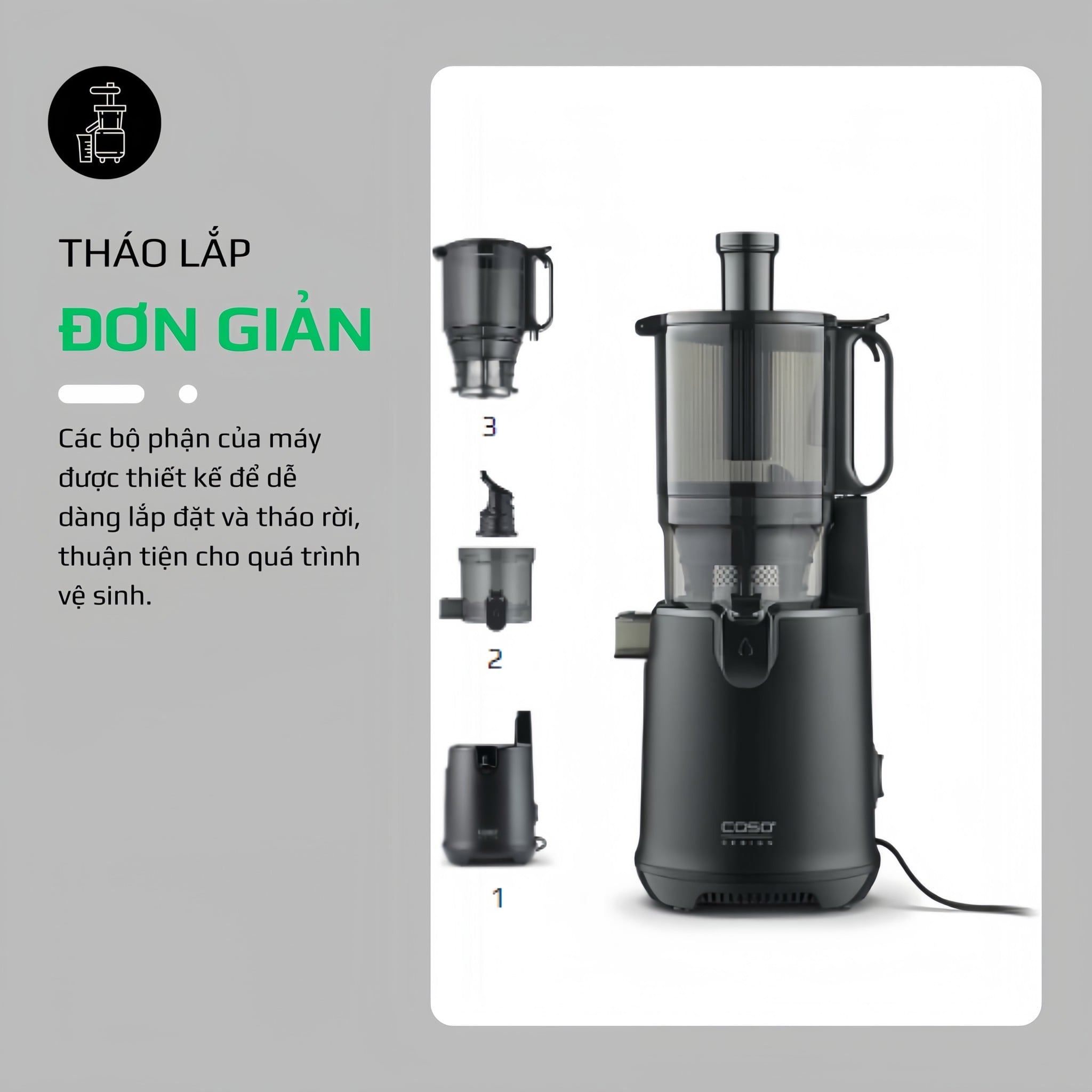 Máy Ép Chậm CASO SJW 600 XL – ảnh 4
