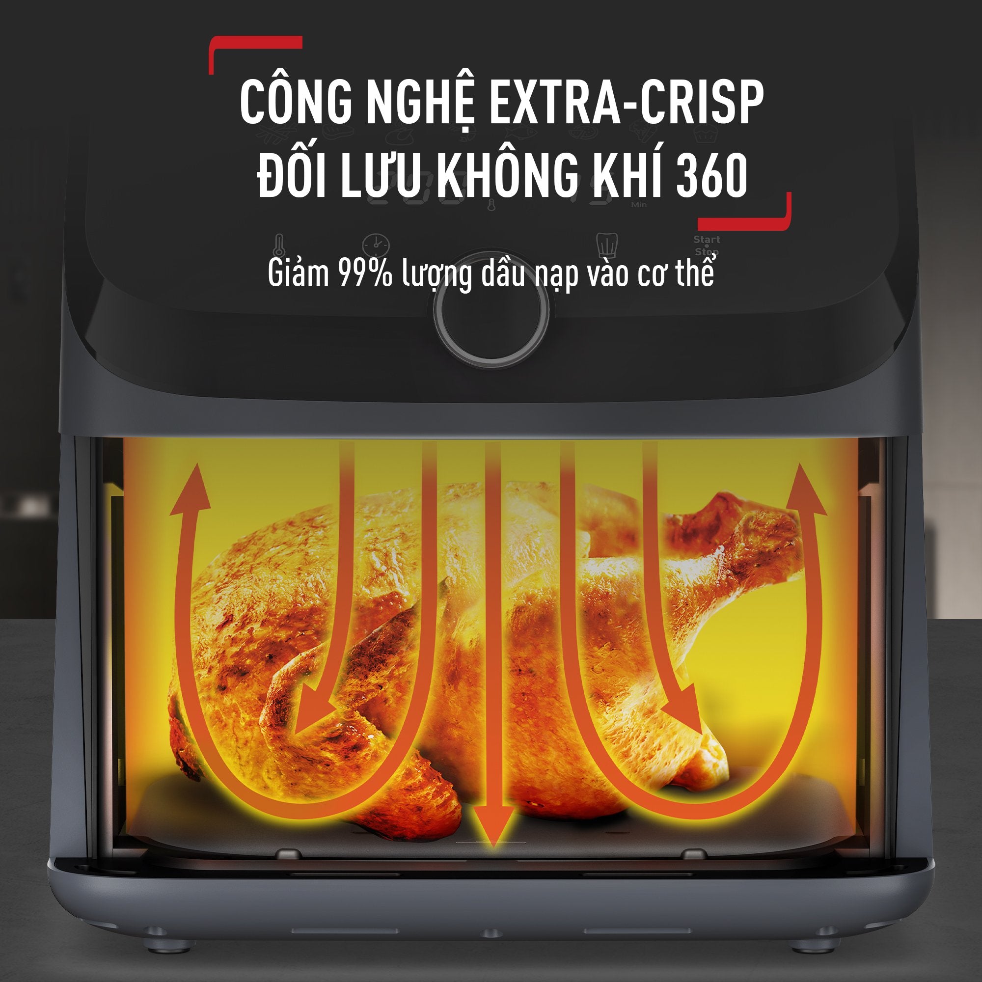 Nồi chiên không dầu Tefal Mega EY855D68 - 7.5L – ảnh 7