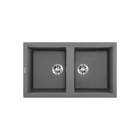 Chậu Rửa Chén Đá Granite 2 hố kích thước Malloca 86cm