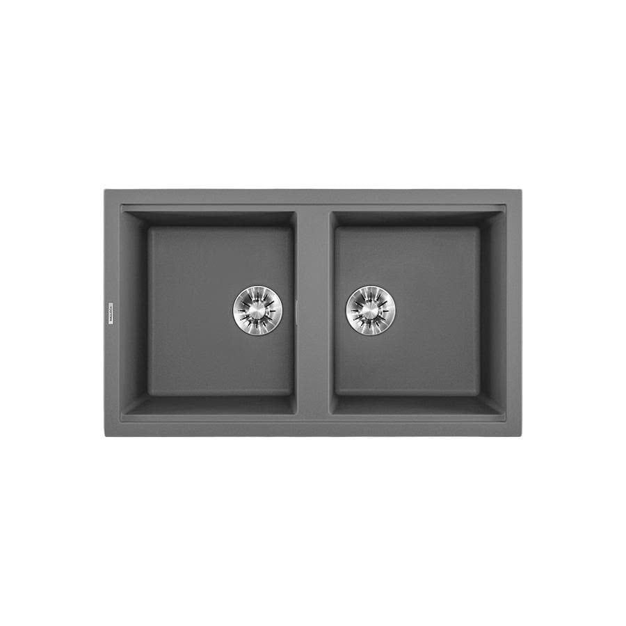 Chậu Rửa Chén Đá Granite 2 hố kích thước Malloca 86cm