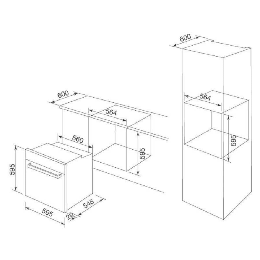 Lò nướng âm tủ 60cm dung tích 72L Malloca MOV1372BS - 12 chương trình và công nghệ trên MOV1372BS Lò nướng âm tủ 60cm dung tích 72L Malloca MOV1372BS - 12 chương trình và công nghệ trên MOV1372BS