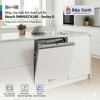  SMV6ZCX16E | Máy rửa chén âm toàn phần Bosch Series 6, sấy Zeolith 