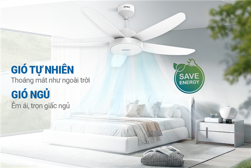 Quạt trần 5 cánh có đèn Sunhouse apex APF7678W – ảnh 7