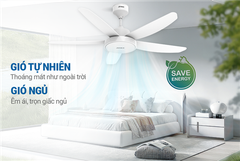 Quạt trần 5 cánh có đèn Sunhouse apex APF7678W ảnh 7
