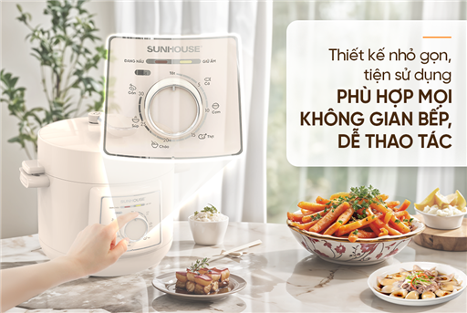 Nồi áp suất điện đa năng 2.5L Sunhouse SHD1520 – ảnh 7