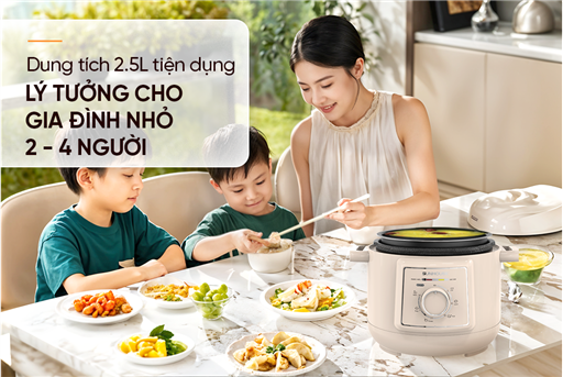Nồi áp suất điện đa năng 2.5L Sunhouse SHD1520 – ảnh 8