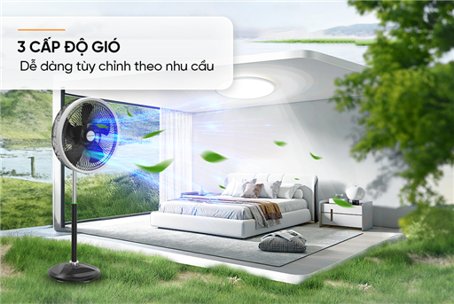 Quạt đứng 5 cánh Sunhouse SHD7363B – ảnh 8