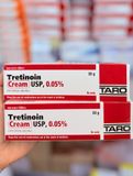  Kem chống lão hóa, sáng da Tretinoin Mỹ Taro 0.05 / 0.1 - Taro 0.05% cream Usp của Mỹ giảm mụn liti ngăn ngừa lão hóa da 