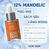  ICON SKIN 12% MANDELIC SMART PEEL SYSTEM 30ml / SERUM AHA CĂNG BÓNG DA 