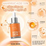  ICON SKIN 12% MANDELIC SMART PEEL SYSTEM 30ml / SERUM AHA CĂNG BÓNG DA 
