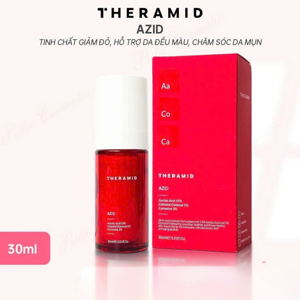  THERAMID AZID – Tinh Chất Azelaic Acid 15% Chuyên Biệt Điều Trị Mụn, Làm Đều Màu Da Và Dịu Vùng Da Ửng Đỏ 