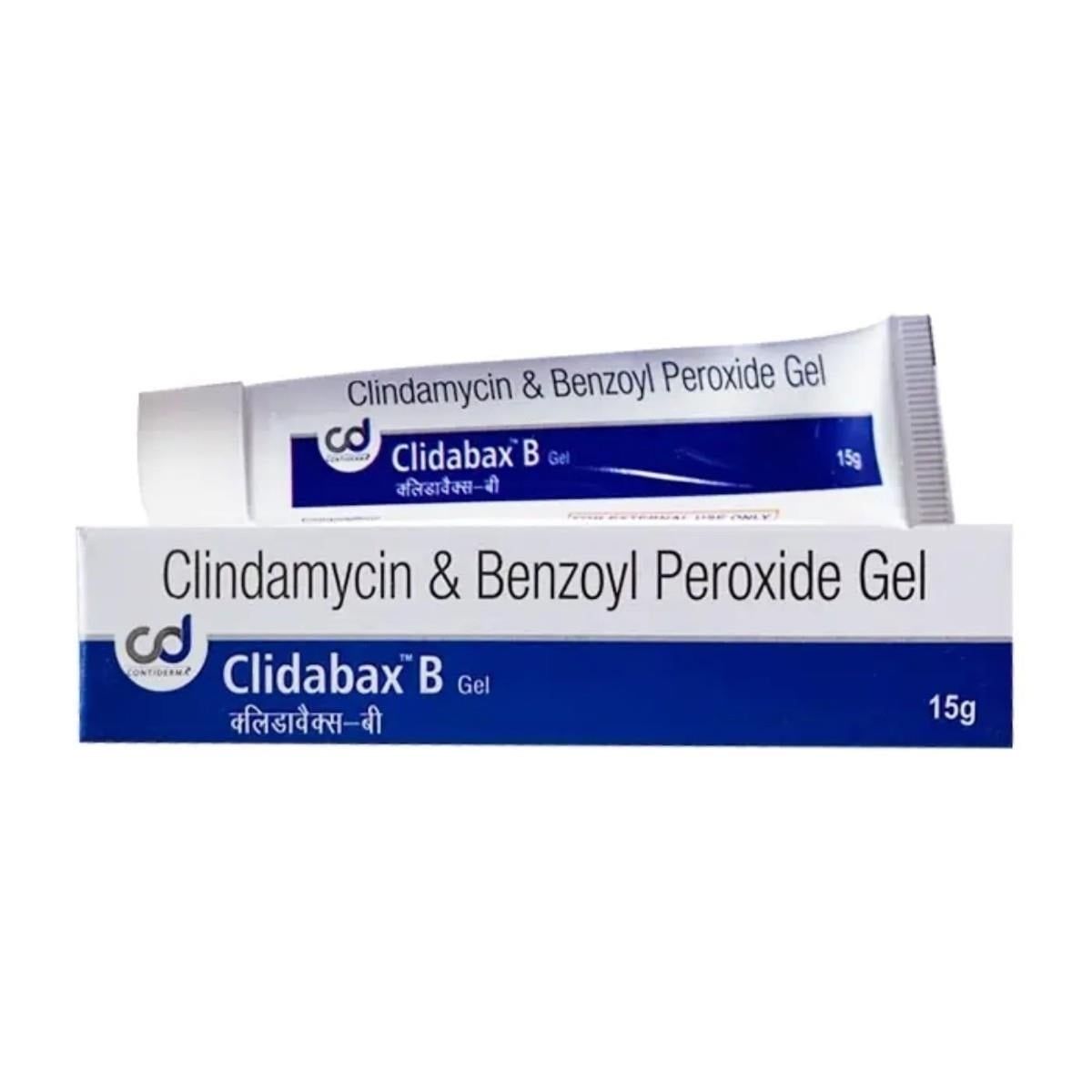  Clindamycin and BPO Benzoyl peroxide Gel Clidabax B 15g - Gel trị mụn viêm, sưng 