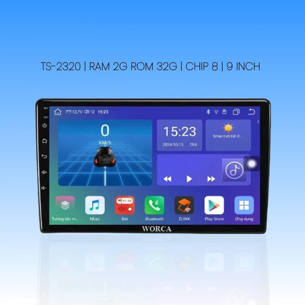  Màn hành Android WORCA RAM 2G ROM 32G - 9 INCH -WO-2320S 