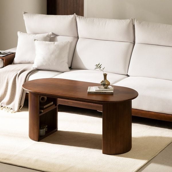  BÀN SOFA GỖ NGUYÊN KHỐI ROMAN SOFA TABLE 