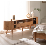  TỦ TV PHÒNG KHÁCH BẰNG GỖ NGUYÊN KHỐI CABER CABINET 