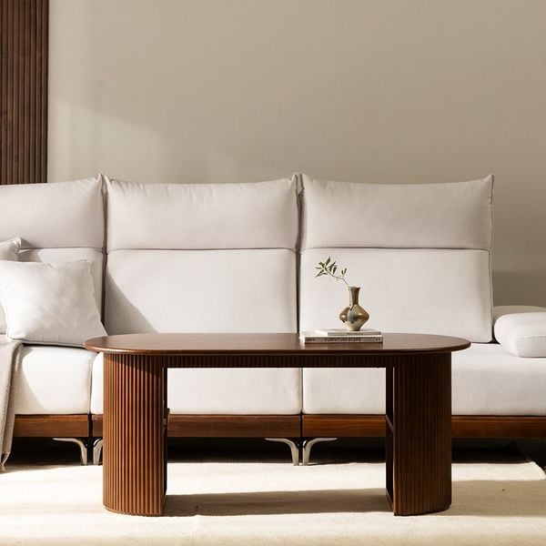  BÀN SOFA GỖ NGUYÊN KHỐI ROMAN SOFA TABLE 