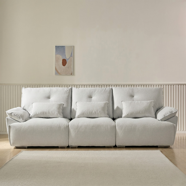  GHẾ SOFA MODULAR VẢI COMFO LÔNG NGỖNG (4 chỗ ngồi) 