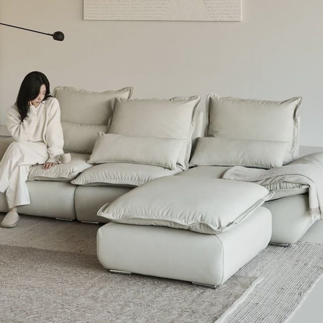  GHẾ SOFA DA CHẦN LÔNG NGỖNG CLOUD 3 và 4 CHỖ NGỒI 