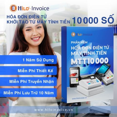 Hóa đơn điện tử khởi tạo từ máy tính tiền 1 năm