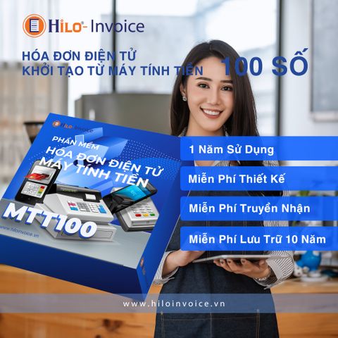 Hóa đơn điện tử khởi tạo từ máy tính tiền 1 năm 1000 số