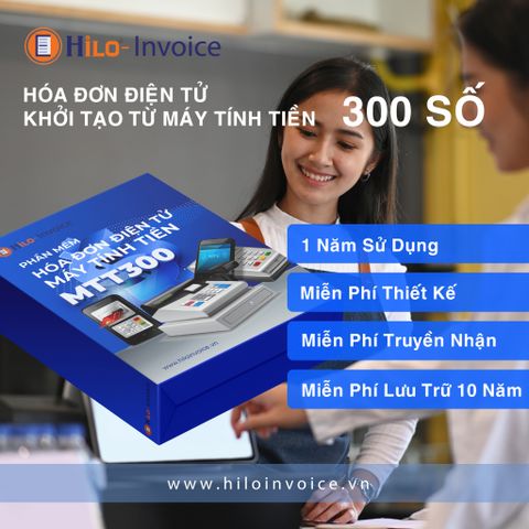 Hóa đơn điện tử khởi tạo từ máy tính tiền 1 năm 3000 số