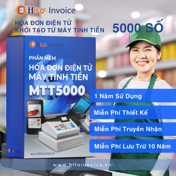 Hóa đơn điện tử khởi tạo từ máy tính tiền 1 năm