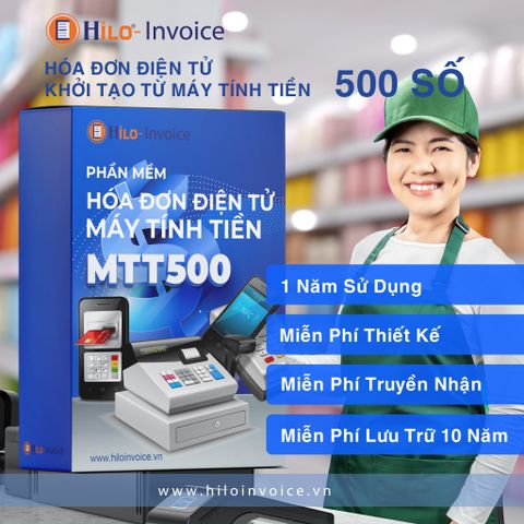 Hóa đơn điện tử khởi tạo từ máy tính tiền 1 năm 5000 số