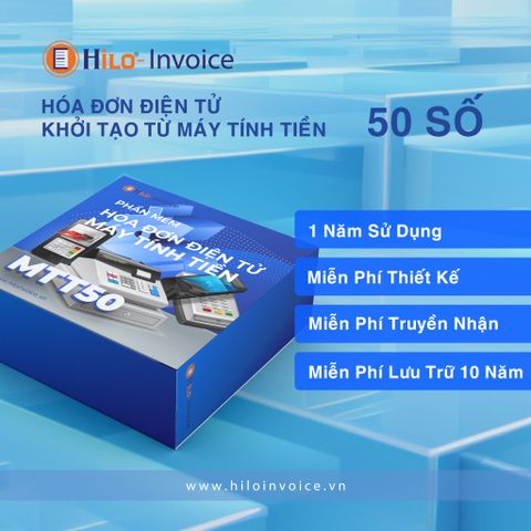 Hóa đơn điện tử khởi tạo từ máy tính tiền 1 năm 500 số