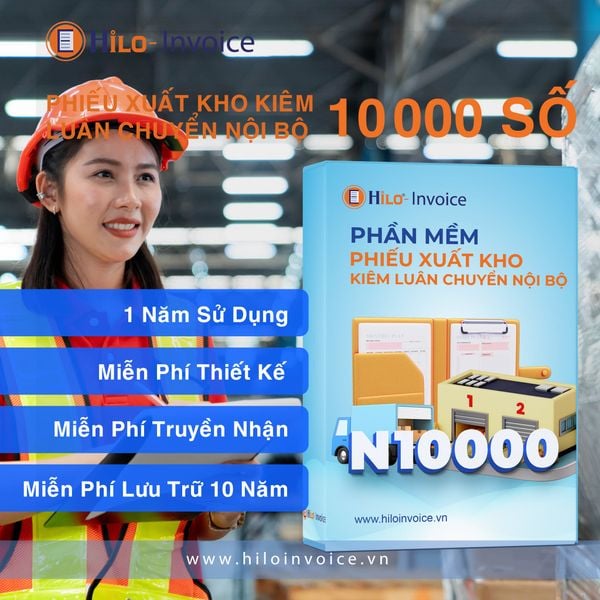 Phần mềm Phiếu xuất kho kiêm luân chuyển nội bộ 10000 số 1 năm