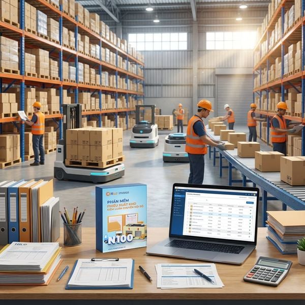 Phần mềm Phiếu xuất kho kiêm luân chuyển nội bộ 100 số 1 năm