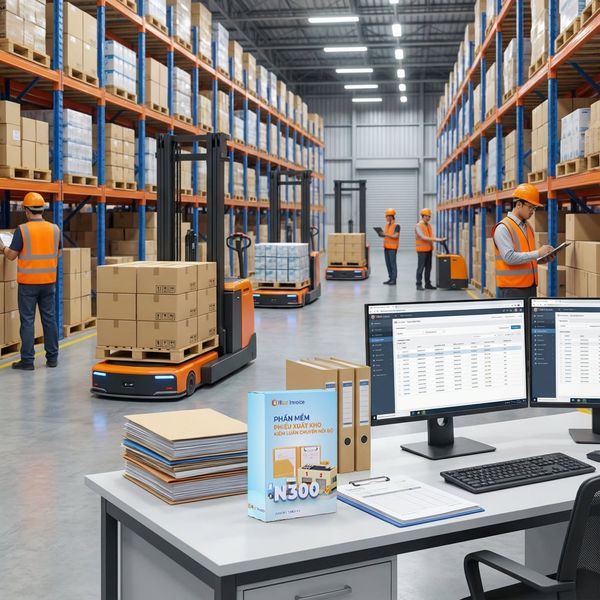 Phần mềm Phiếu xuất kho kiêm luân chuyển nội bộ 300 số 1 năm