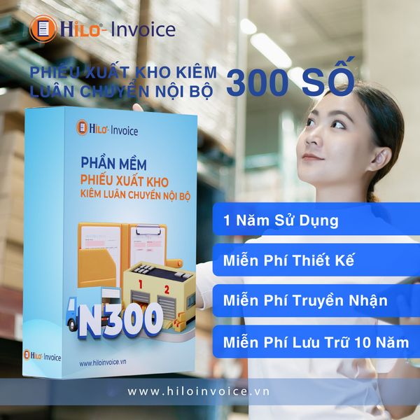 Phần mềm Phiếu xuất kho kiêm luân chuyển nội bộ 300 số 1 năm