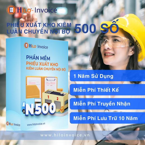 Phần mềm Phiếu xuất kho kiêm luân chuyển nội bộ 500 số 1 năm