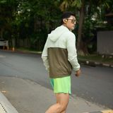  Áo khoác thể thao UNISEX MOTIVE JACKET Supper Light - Màu xanh rêu phối 