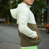  Áo khoác thể thao UNISEX MOTIVE JACKET Supper Light - Màu xanh rêu phối 