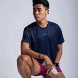  Áo thun thể thao chạy bộ nam MOTIVE Men Mix Color T-Shirt - Màu xanh đen 