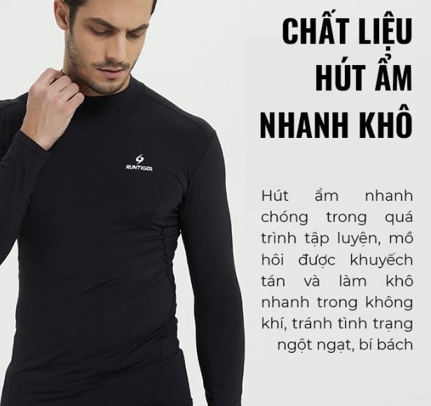 Chất liệu hút ẩm nhanh khô áo RunTiger