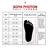 Dép Thể Thao Chạy Bộ Đế Full Tấm Carbon GOYA PHOTON - Màu Đen 