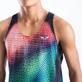  Áo Singlet chạy bộ nam Premium Wolf Active Luminary W276, công nghệ Seamless & Flatlock 