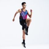  Áo Singlet chạy bộ nam Premium Wolf Active Luminary W276, công nghệ Seamless & Flatlock 