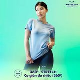  Áo Thể Thao Basic Nữ F1 Basic W67, Tập Gym, Chạy Bộ Chất Vải Active Max Cao Cấp, Mềm Mịn, Tôn Dáng 