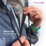  Áo Khoác Chạy Bộ Athlet Đi Mưa Chống Thấm  - Màu Xám 